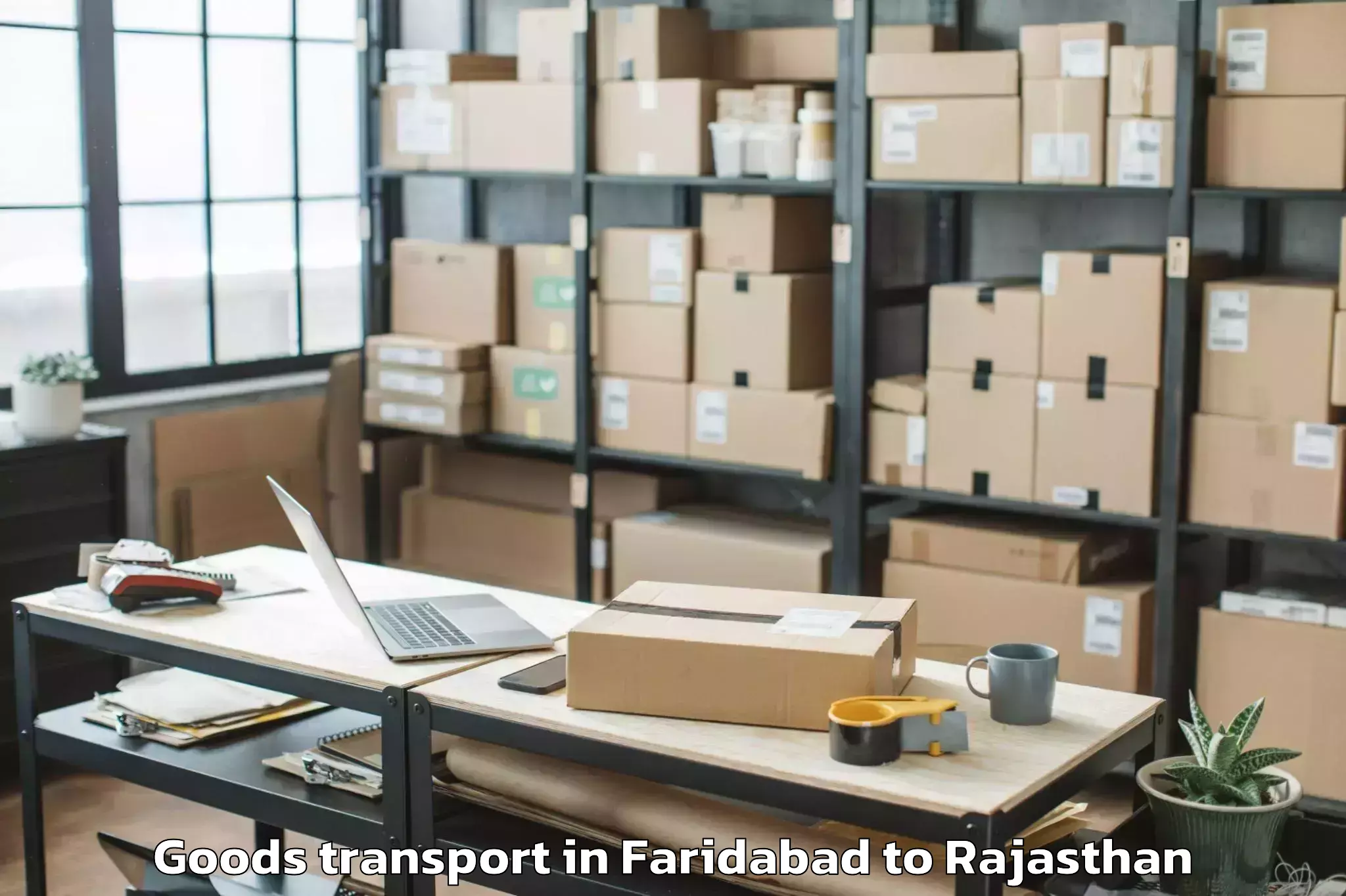 Book Your Faridabad to Bilara Goods Transport Today